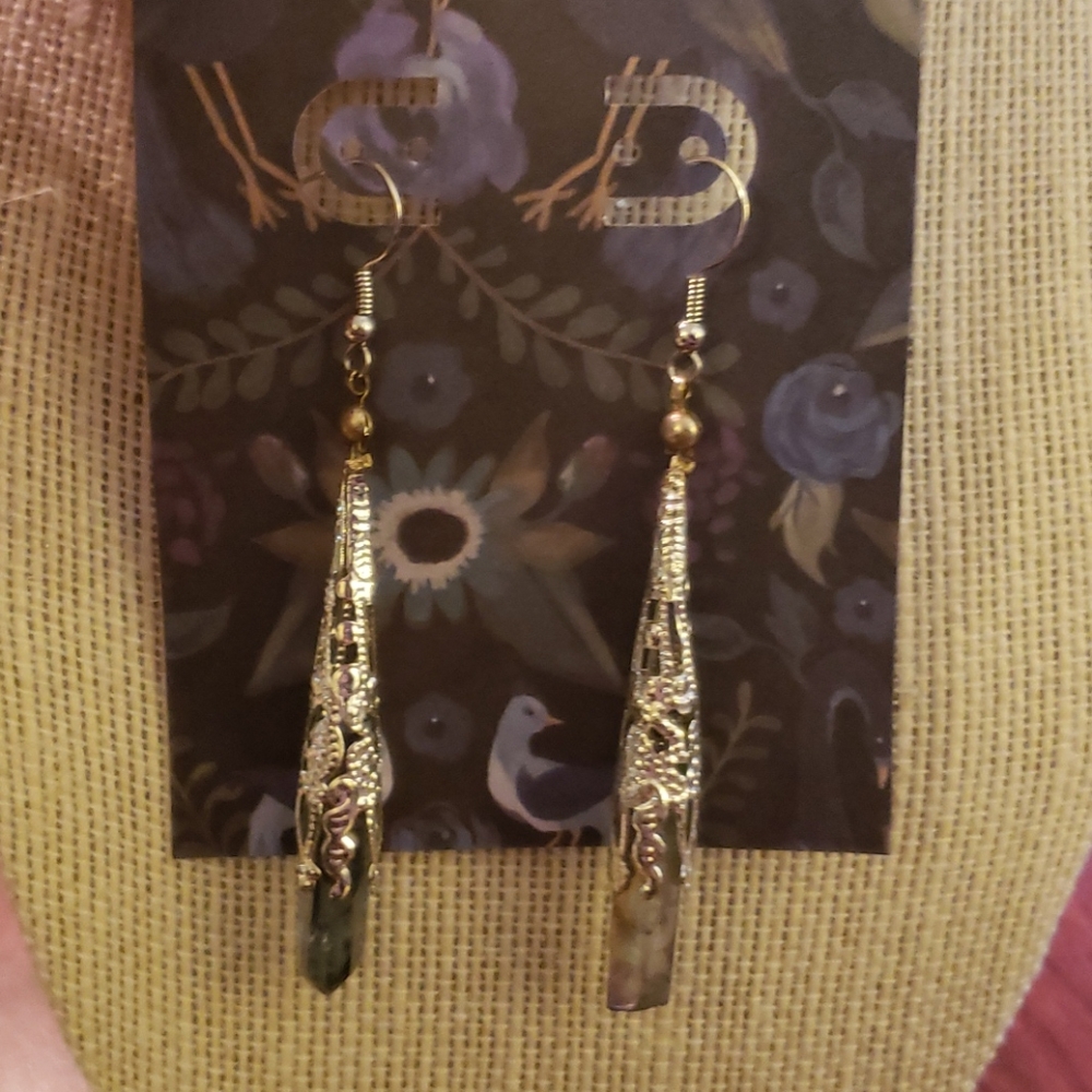 Quartz earrings - Picture 3 of 3